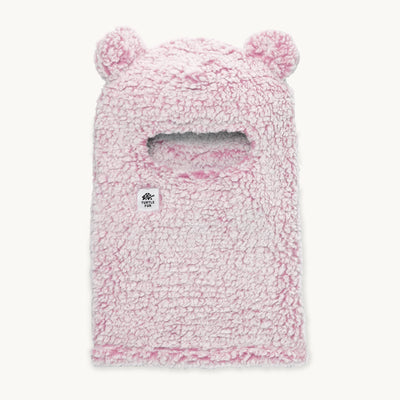 Kids Recycled Comfort Lush Bear Balaclava / Color-Dusty Rose