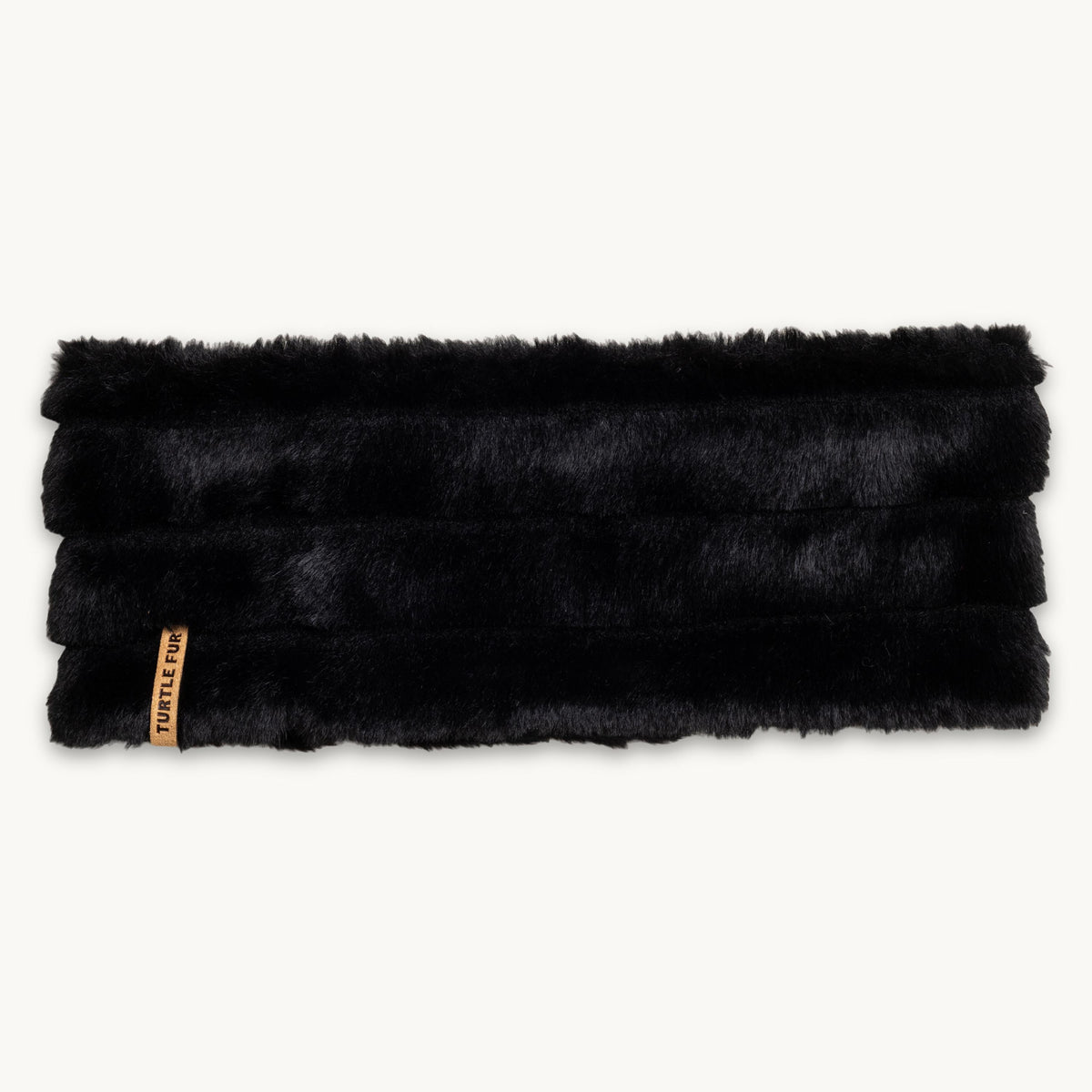 Faux Fur Adjustable Headband / Color-Black