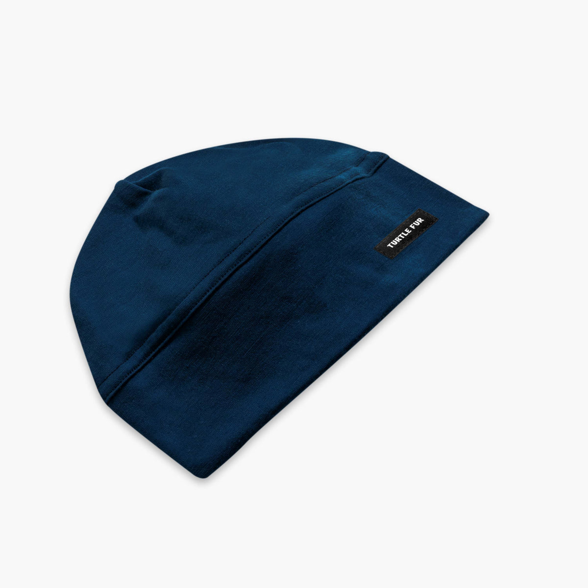 Carefree Superfine Merino Wool Beanie / Color-Navy