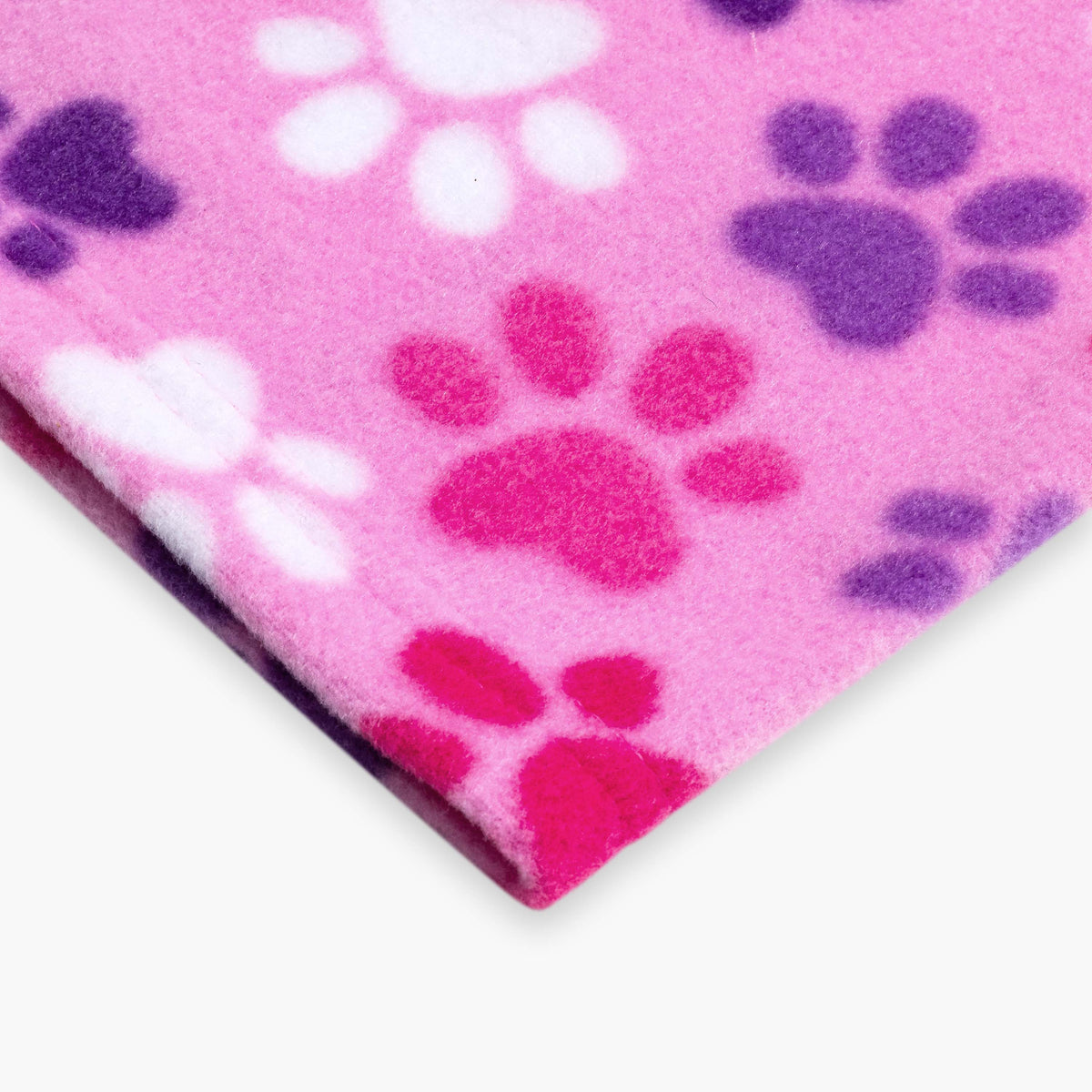 Kids Playful Prints Fleece Neck Warmer / Color-Pink Paws