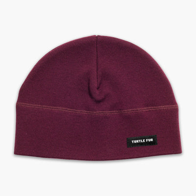 Carefree Merino Wool Beanie / Color-Wine