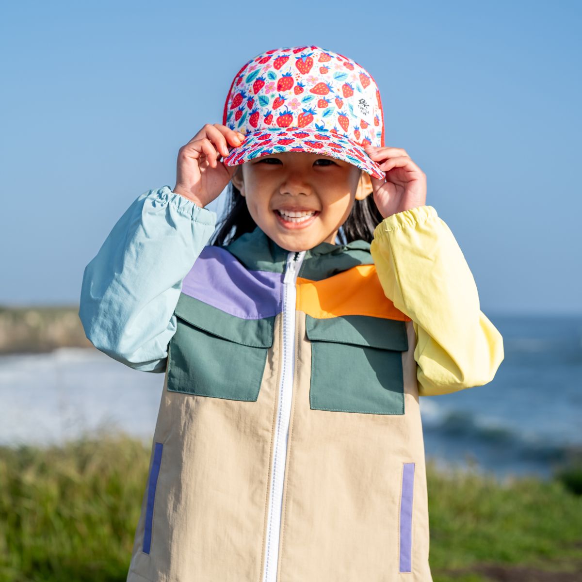 Kids Quest Trucker Hat / Color-Strawberry Jam