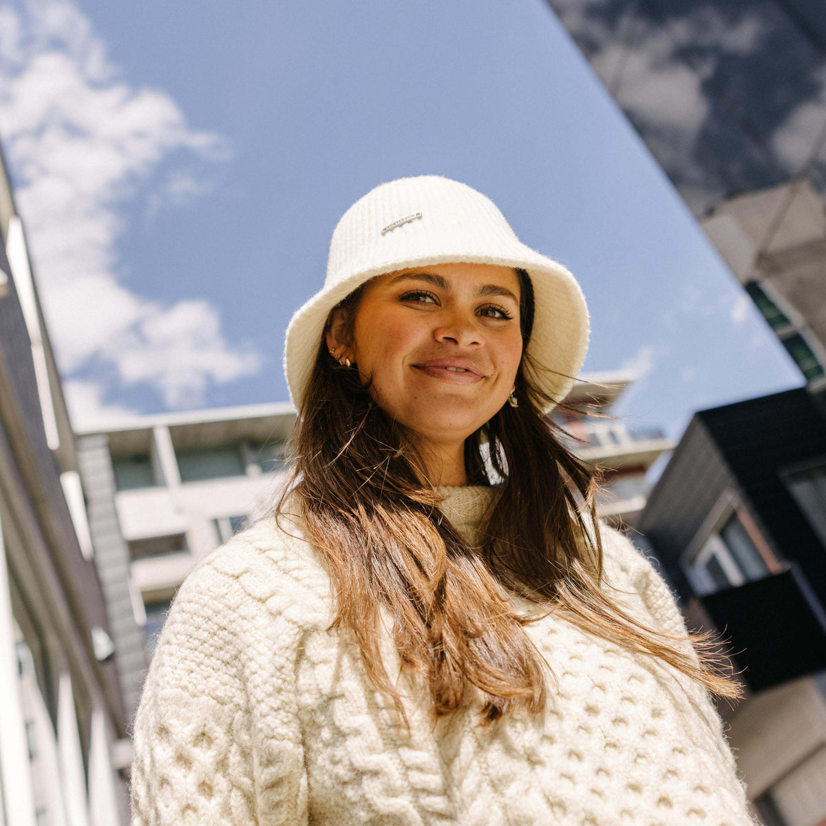 Wool Midge Bucket Hat / Color-Cream