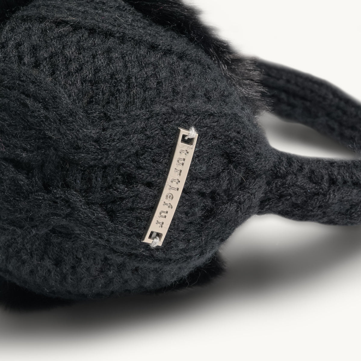Ear Muffin Faux Fur Lined Earmuffs / Color-Black