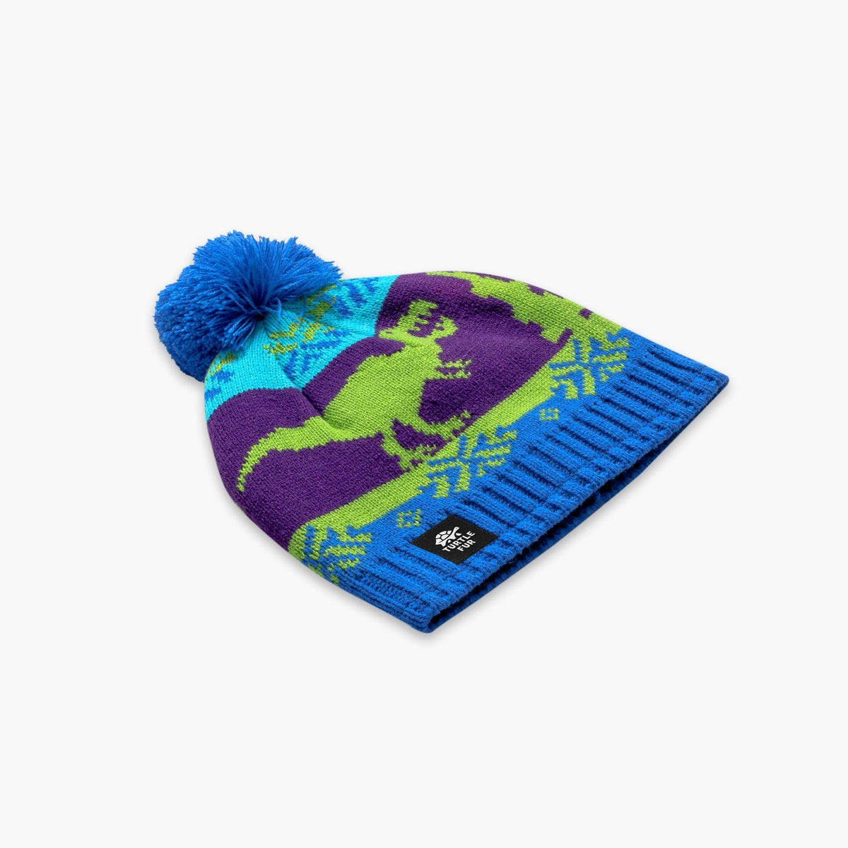 Kids Nordic Dino Beanie / Color-Blue