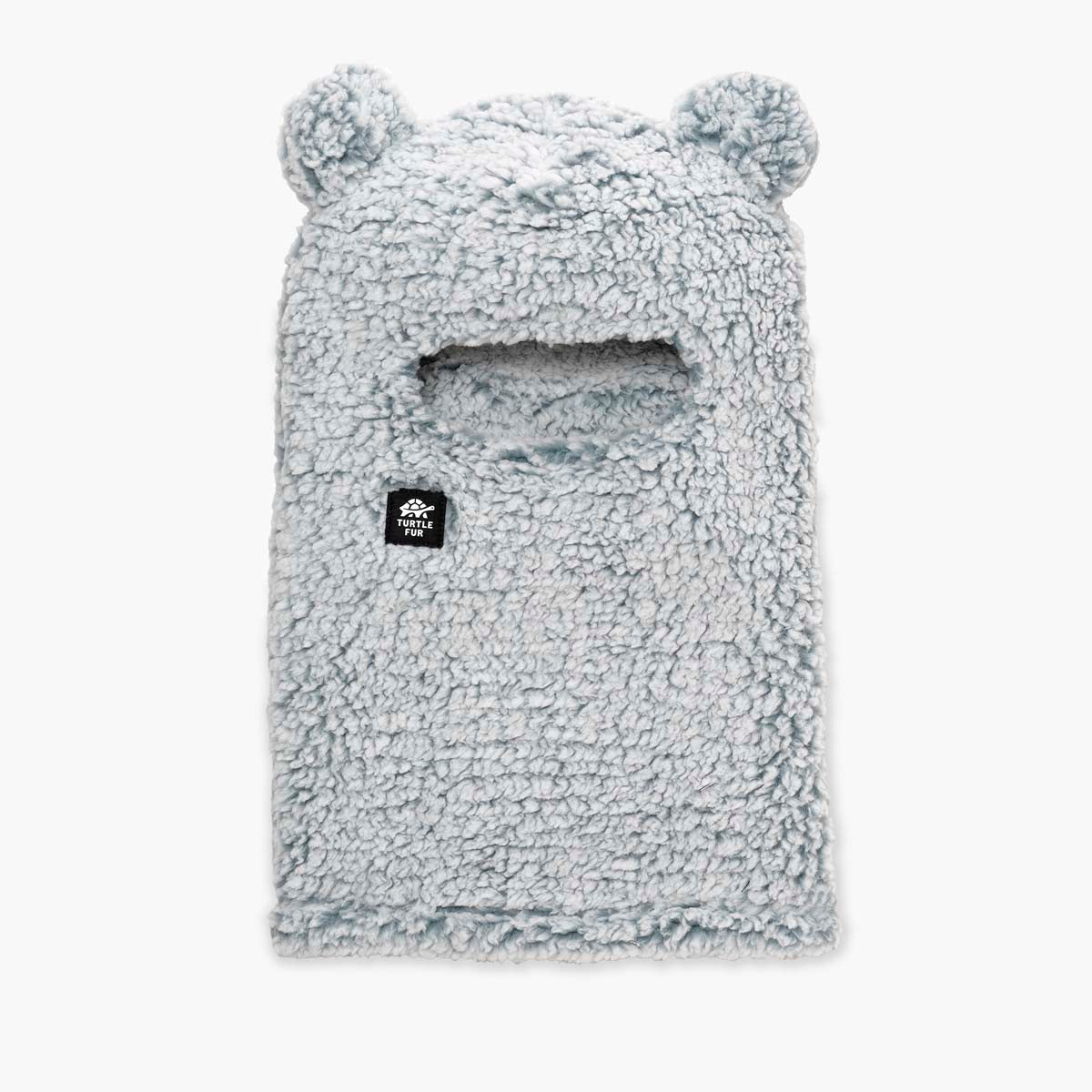 Kids Recycled Comfort Lush Bear Balaclava / Color-Smoke Blue