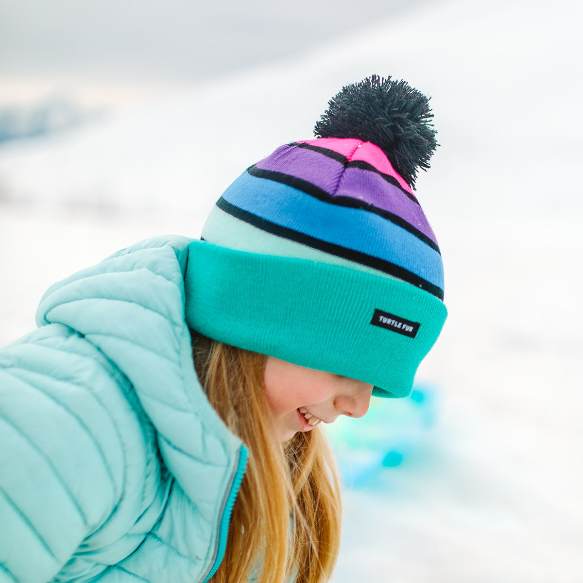 Youth Rooftop Rave Beanie / Color-Turquoise