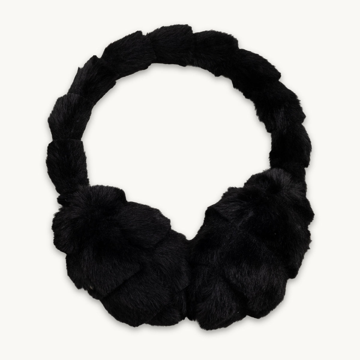 Faux Fur Ear Muff / Color-Black