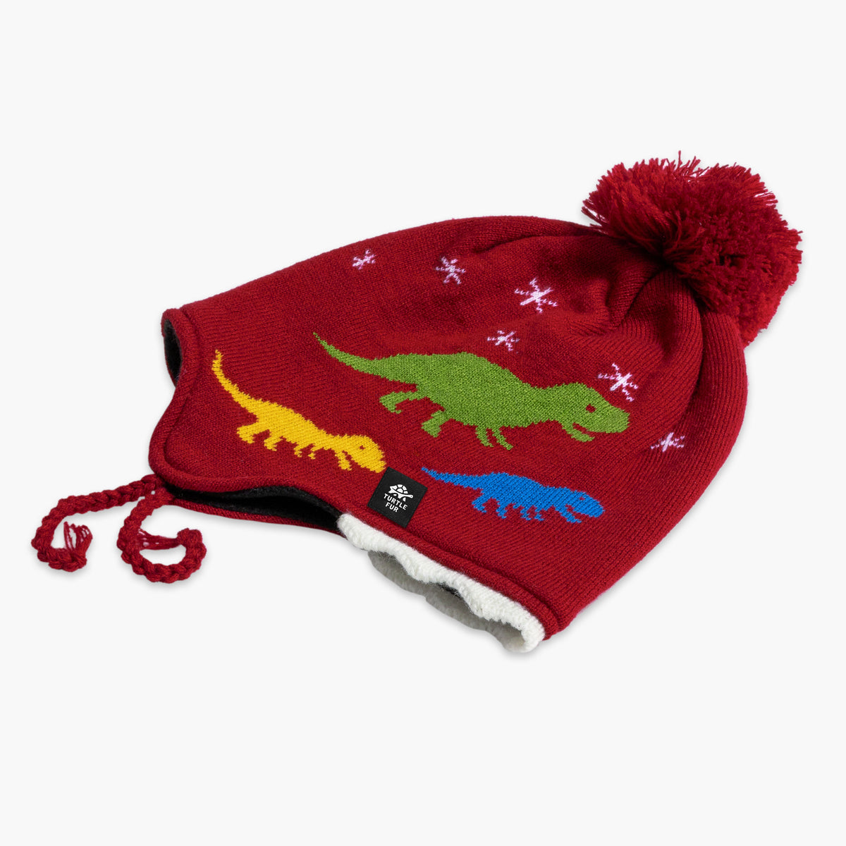 Toddler Chomp Chomp Earflap / Color-Red