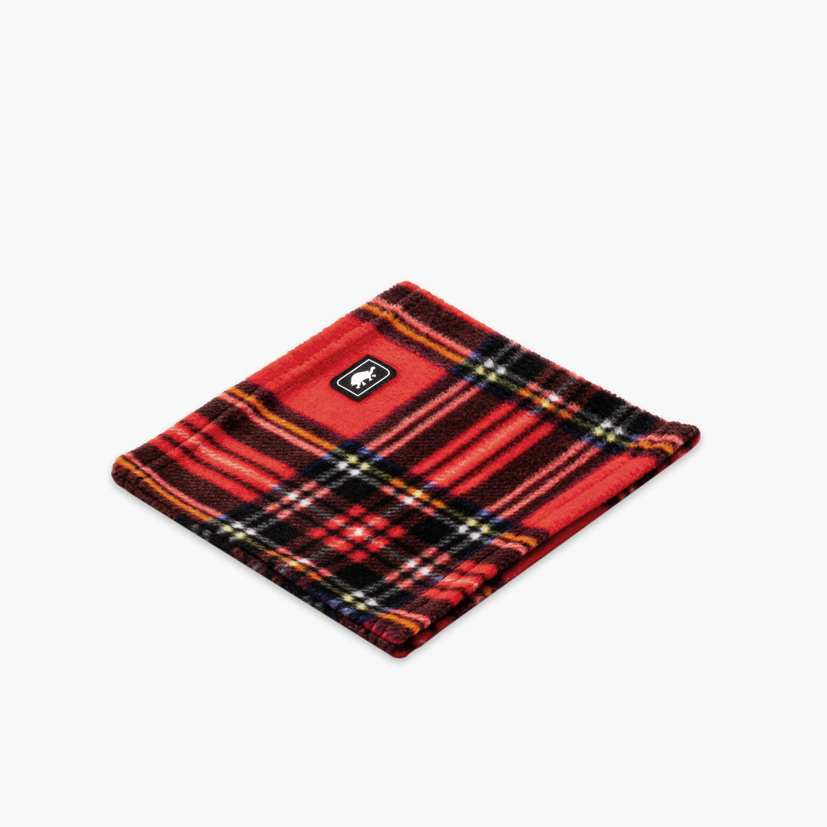 Kids Playful Prints Fleece Neck Warmer / Color-Red Plaid