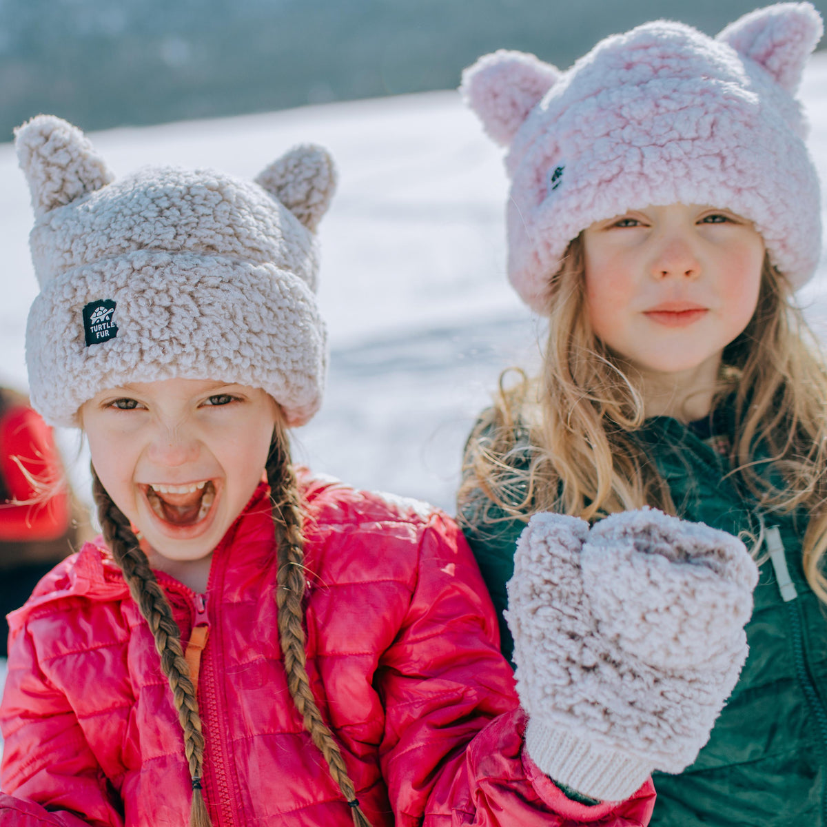 Kids Comfort Lush Kitty Beanie / Color-Dusty Rose