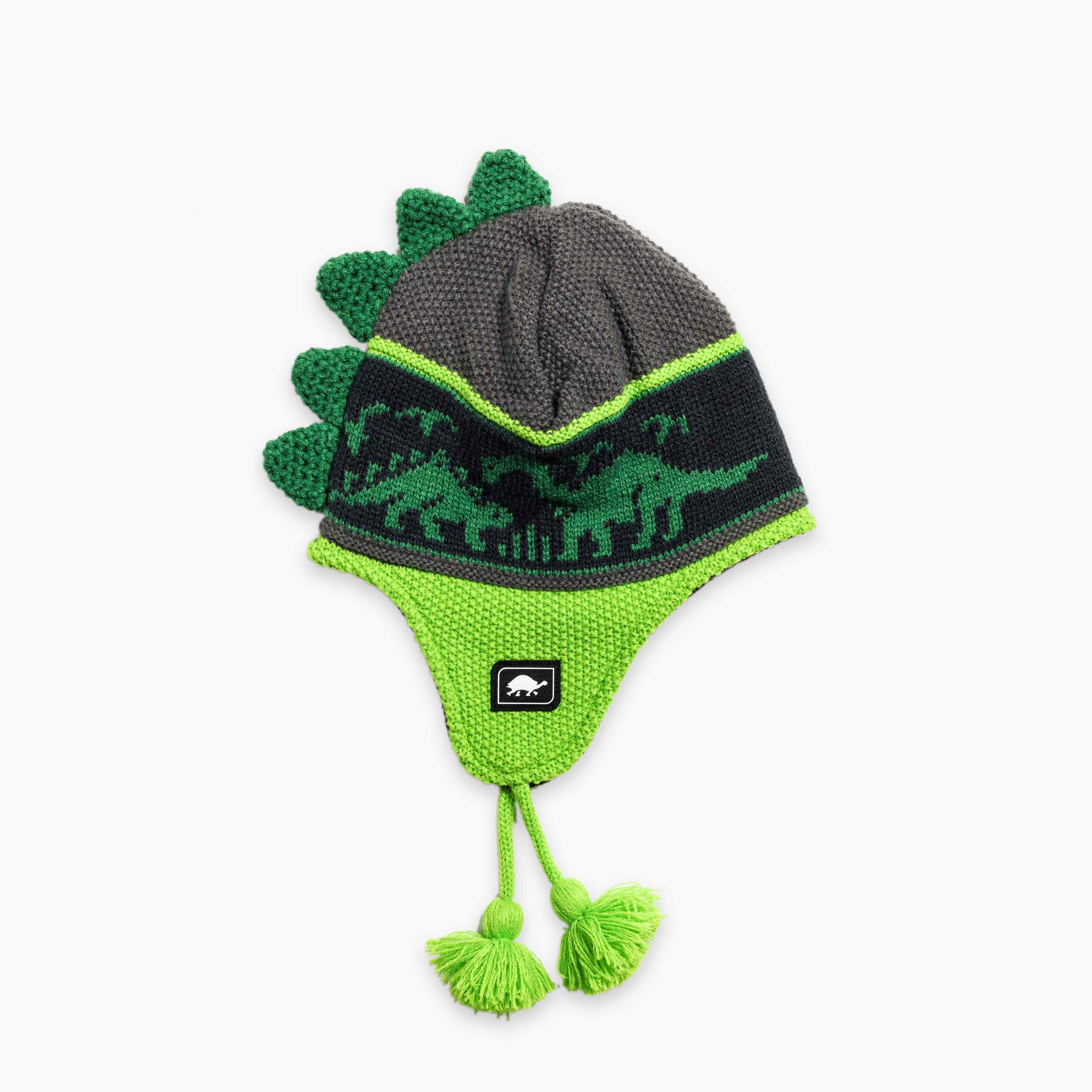 Boy Dinosaur Knit Hat with Name, Custom knit hat for top kids, Personalized knit hat, Winter hat with name, Newborn Custom Winter Hat,