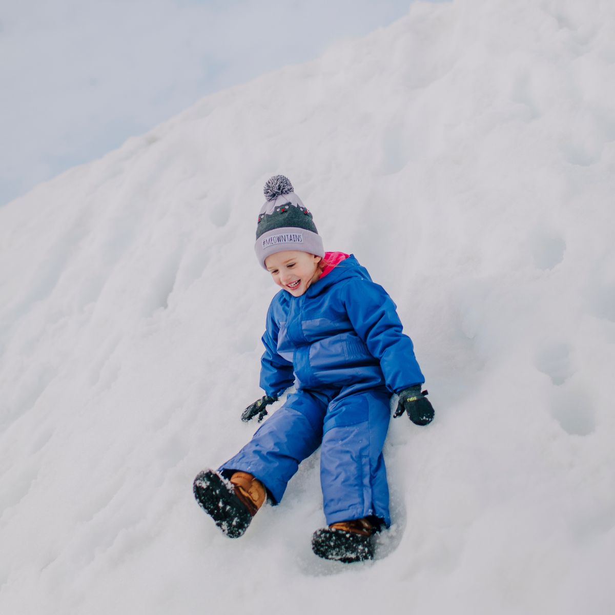 Kids #meowntains Pom / Color-Aqua
