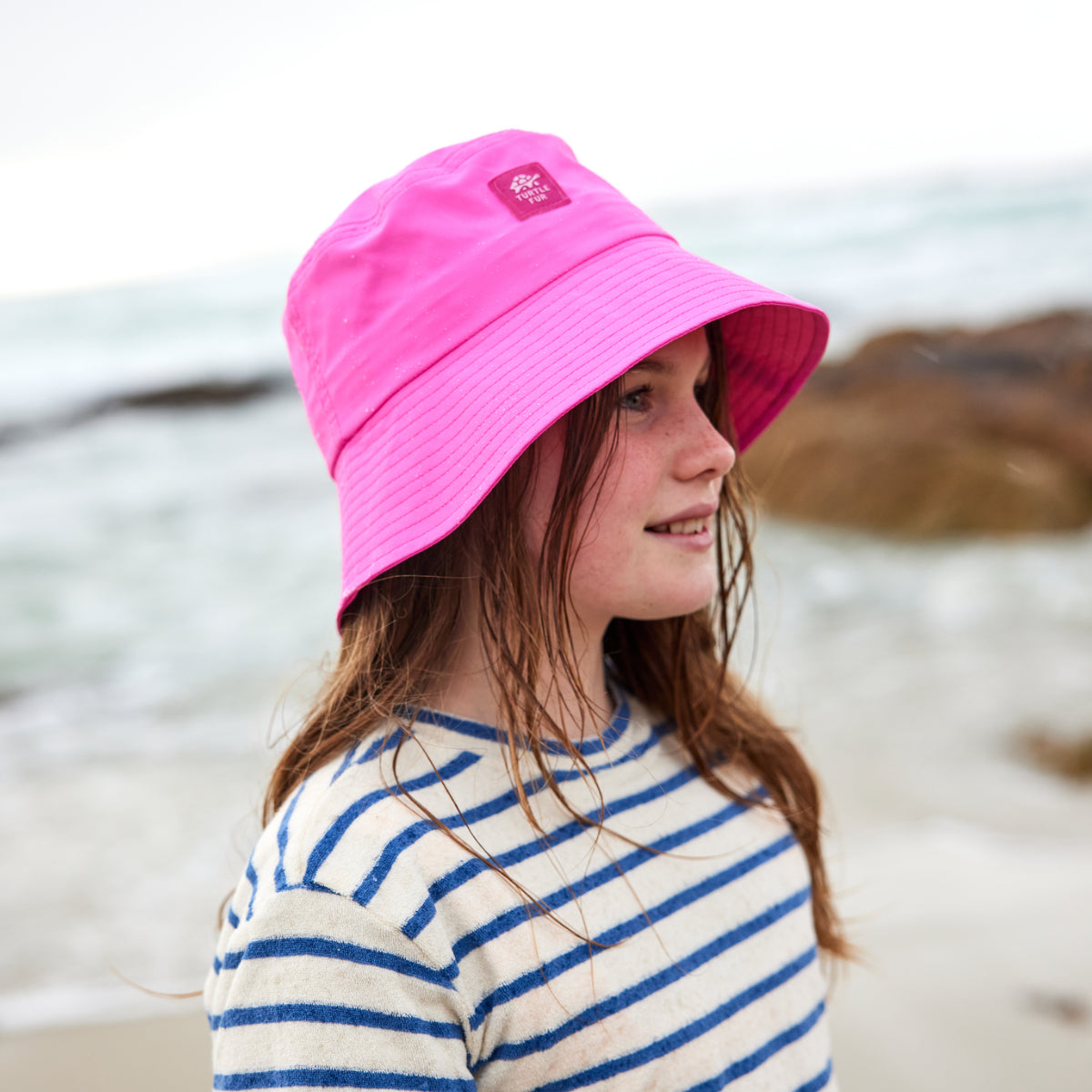 Kids Sun Splash Sun Hat / Color-Hot Hot Pink