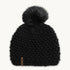 Snowfall Faux Fur Pom / Color-Black