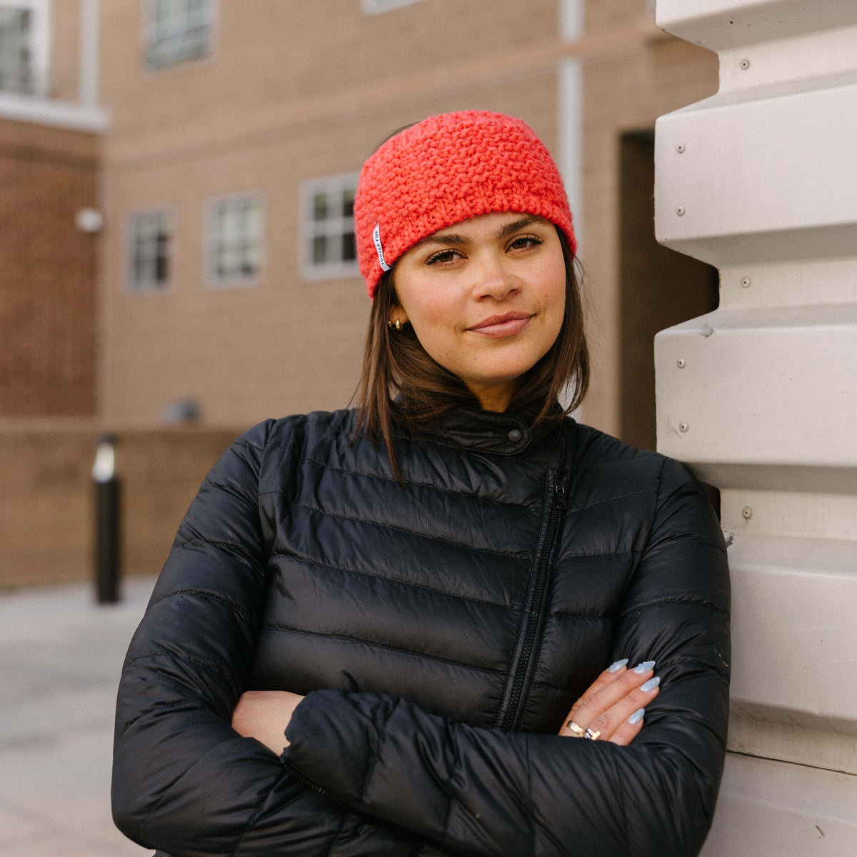 Shay Knit Headband / Color-Coral