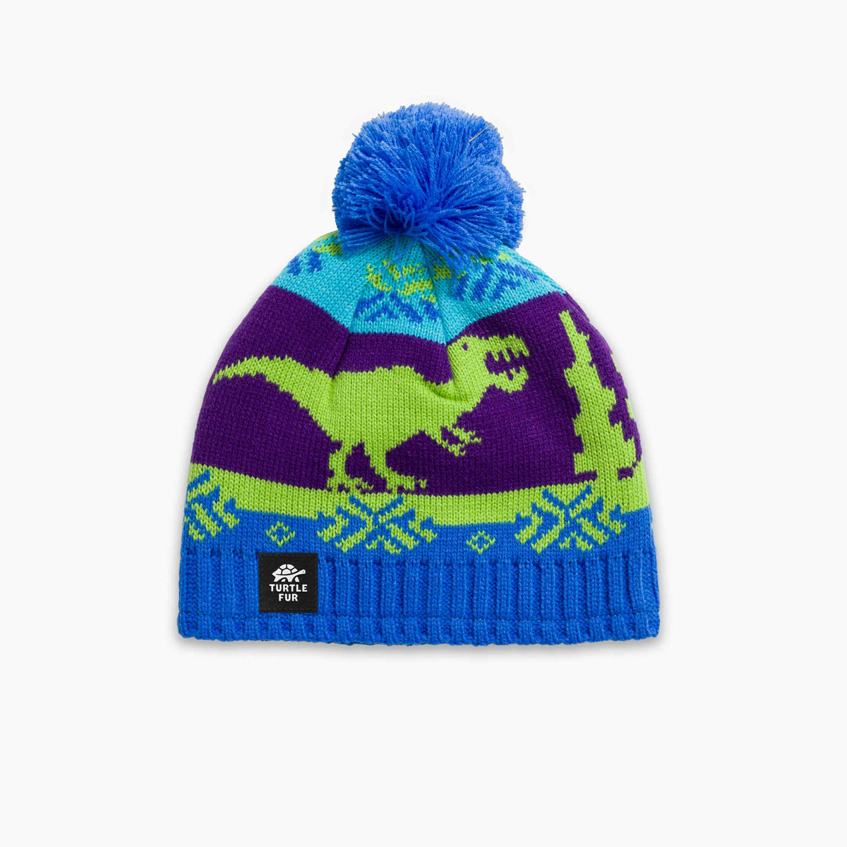 Kids Nordic Dino Beanie / Color-Blue