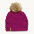 Snowfall Faux Fur Pom / Color-Fuchsia