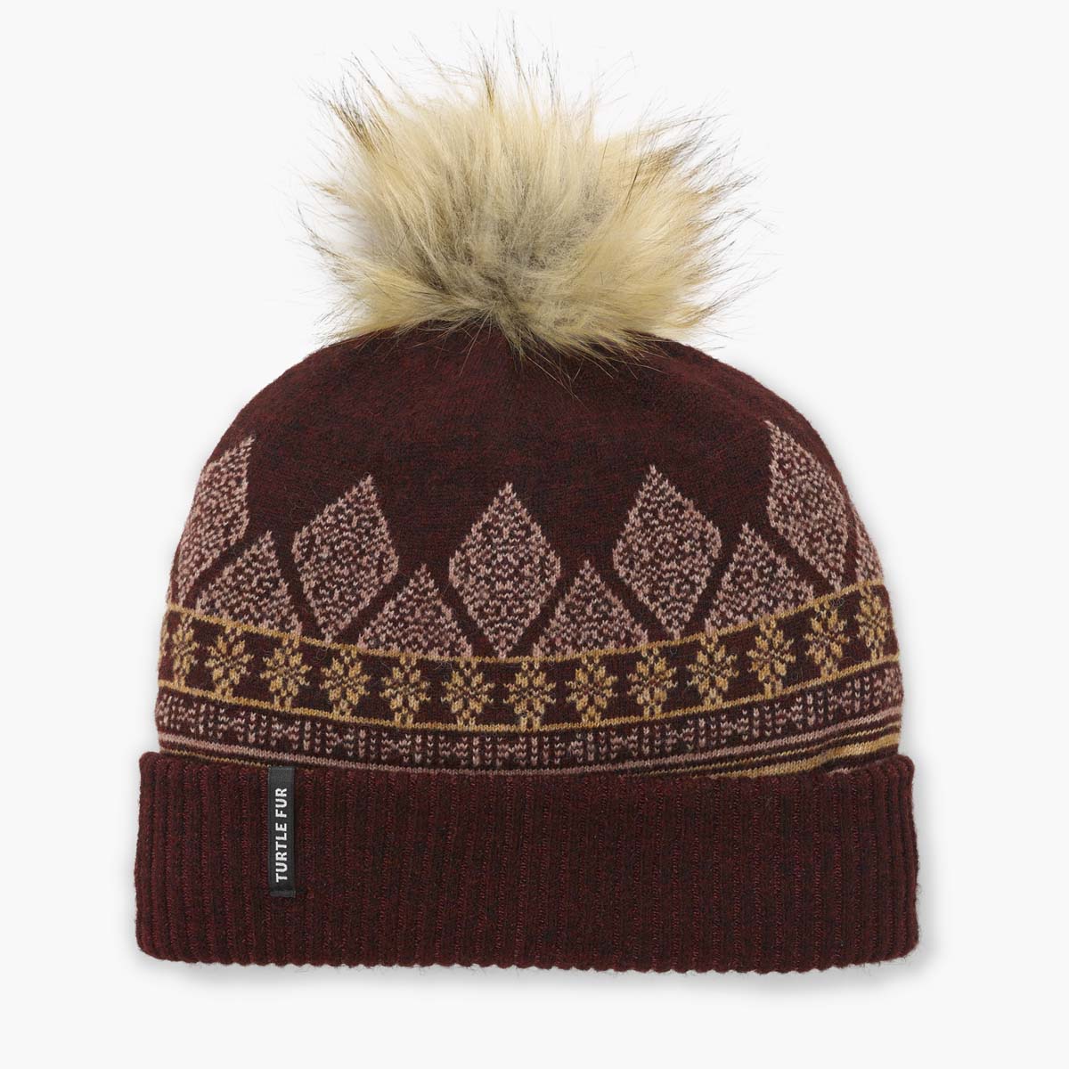 Recycled Ellen Beanie / Color-Garnet