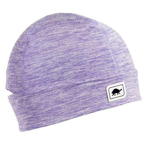 Charcoal Purple Fleece Lined Ponytail Hats, Ponytail Hat, Knit Winter Hat  With Ponytail Hole