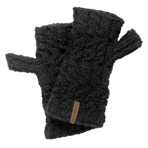 Evolution Knitwear Wool Mesh Knit Fingerless Mittens - Super Soft Merino  Wool - Made in the USA - Black at  Women's Clothing store