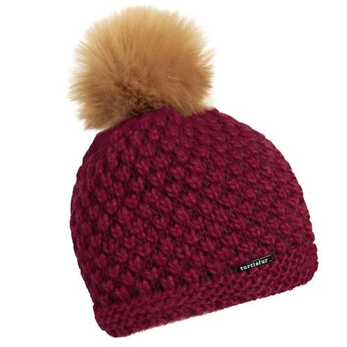 Snowfall Faux Fur Pom / Color-Wine