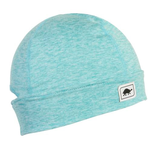 Comfort Shell Stria Conquest Ponytail Beanie / Color-Aquamarine