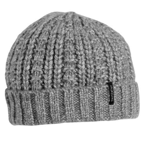 Irish Wool Beanie Hat - Charcoal Gray