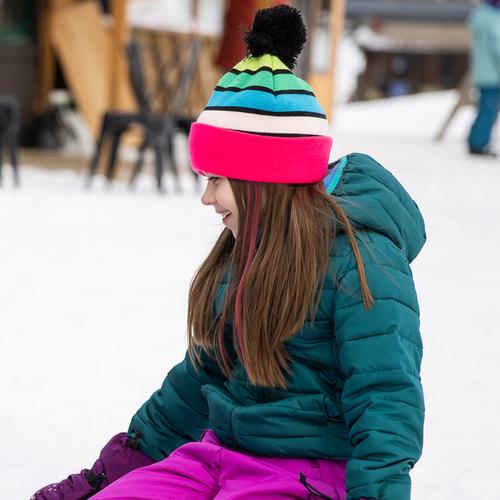 Youth Rooftop Rave Beanie / Color-Pink