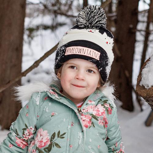 Kids #meowntains Pom / Color-Black