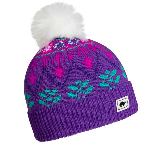 Kids Snow Queen Faux Fur Pom / Color-Orchid