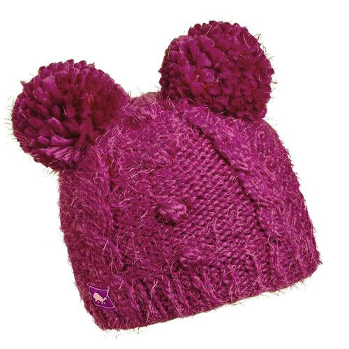 Kids Fluff Balls Pom Pom / Color-Fuchsia