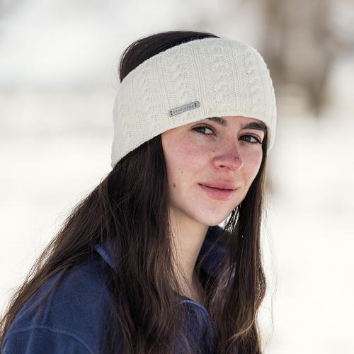 Lambswool Tara Headband / Color-Ivory