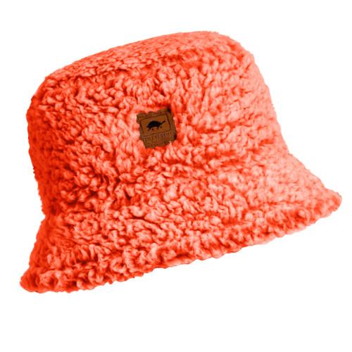 PlushMello Faux Fur / Sherpa Reversible Bucket Hat - Black